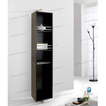 Modern Solid Wood Rotates 360 Degrees Wall Mounted Linen Shelf with Mirror